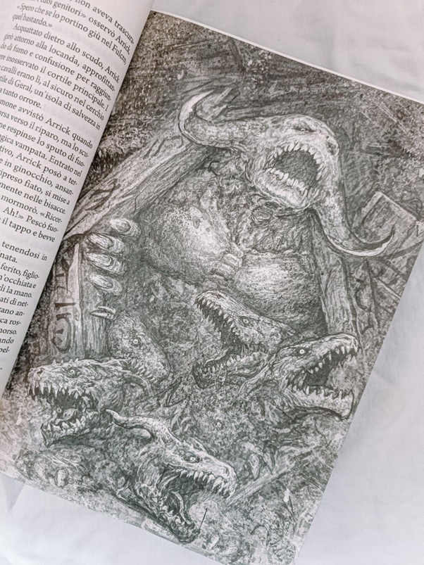 illustrazione il ciclo dei demoni di peter v brett edito mondadori